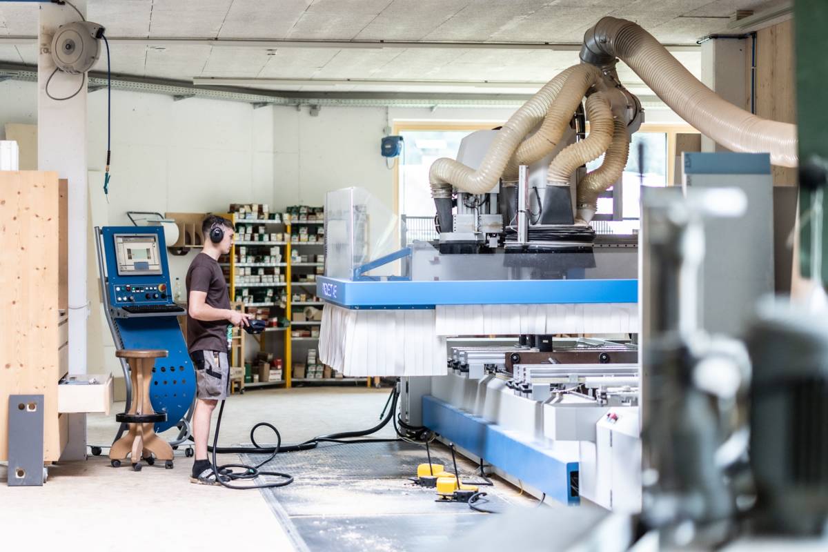 Tischler Werkstätte Tischlerei herbert Feuerstein OG, Bizau, Bregenzerwald, Arbeit