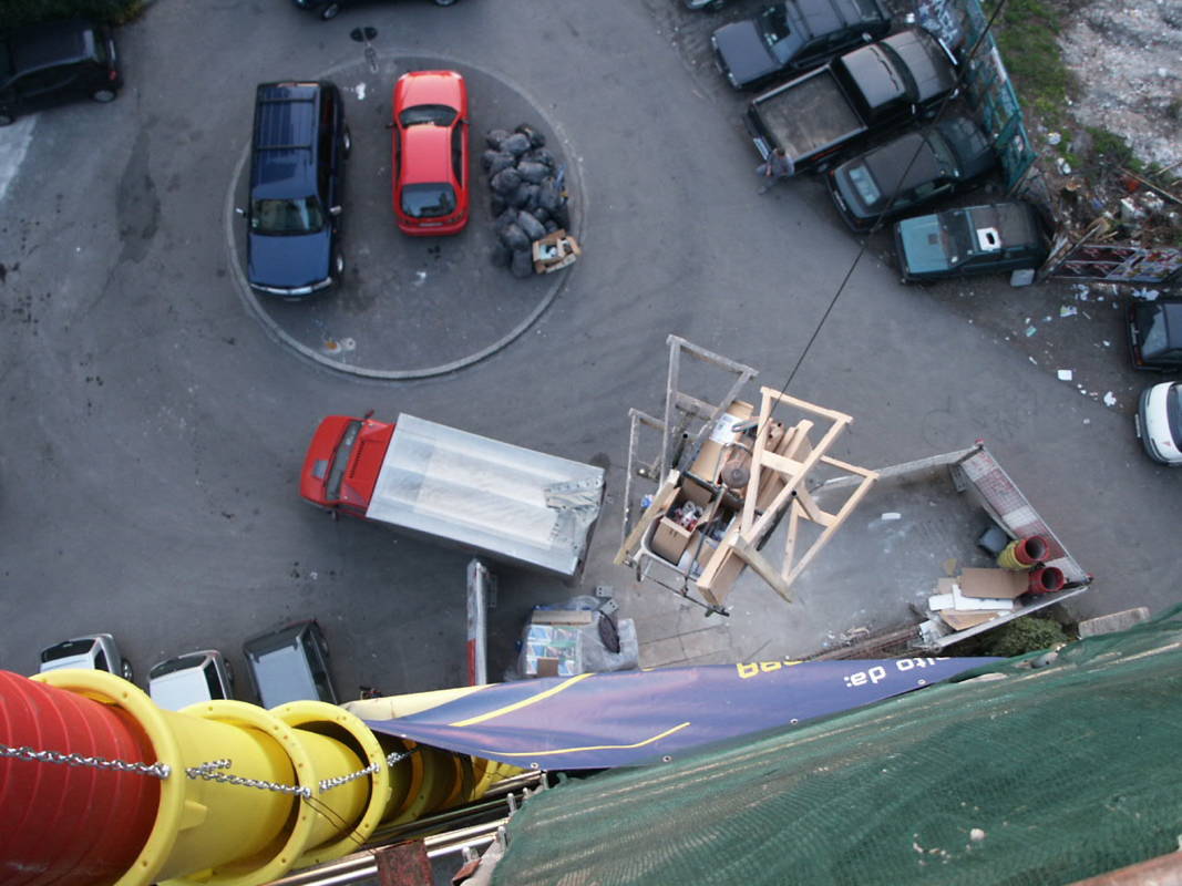 Fenster Baustelle Mailand