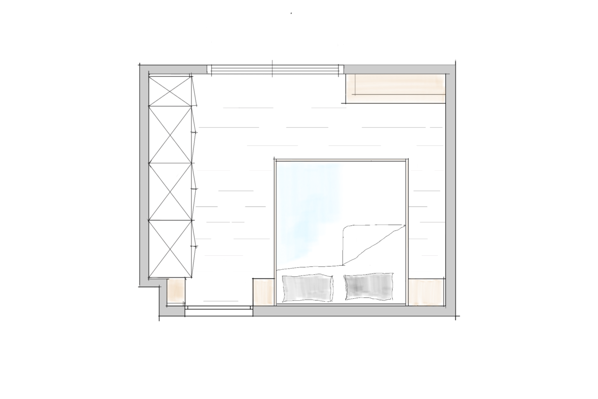 planen 2D Vorentwurf Skizze Copic