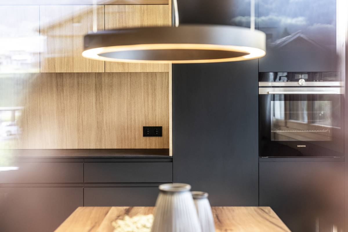 Küche Schwarz Matt Eiche