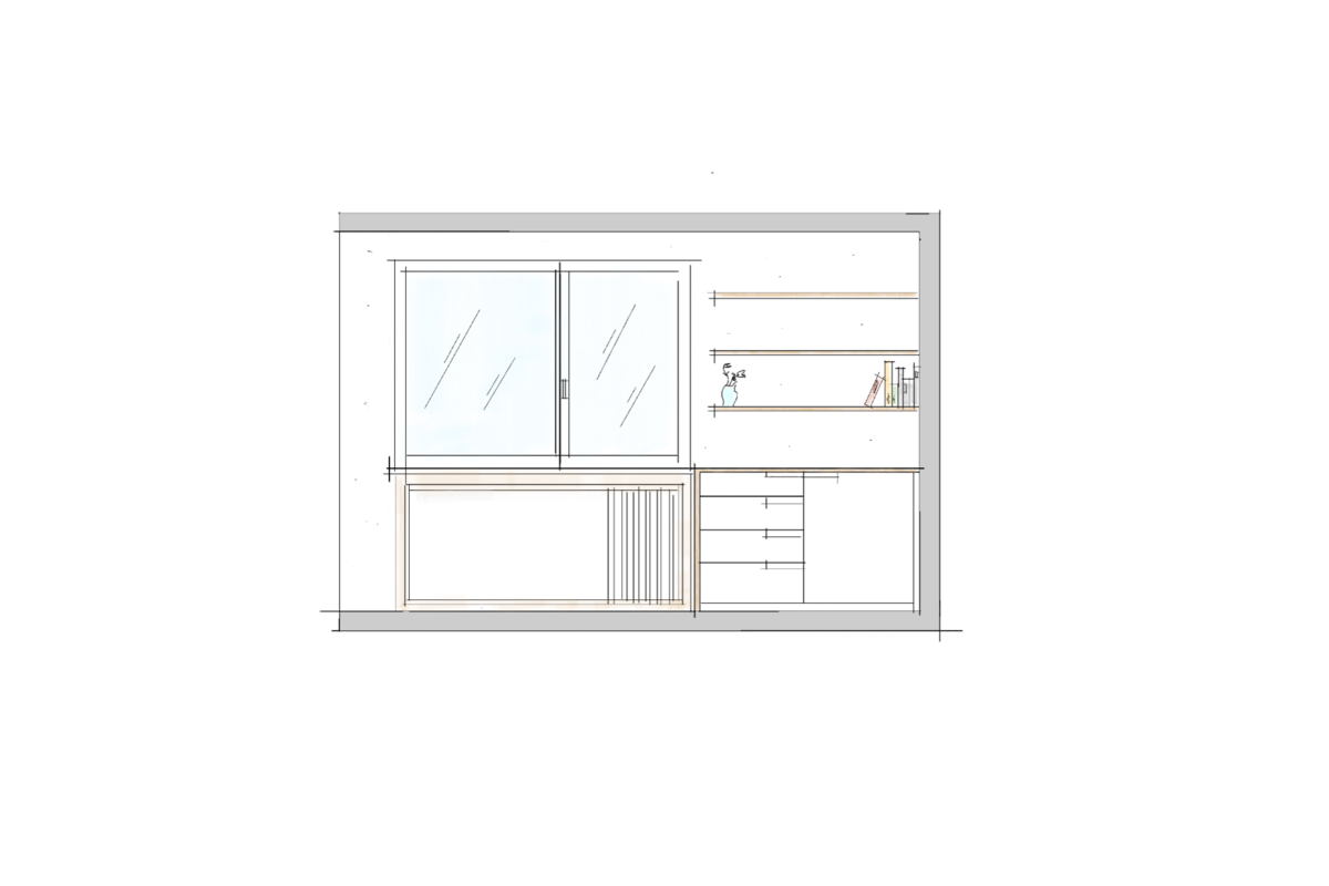 planen 2D Vorentwurf Skizze Copic