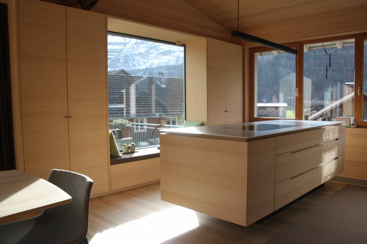 Küche Esche Tischler dünne Fronten