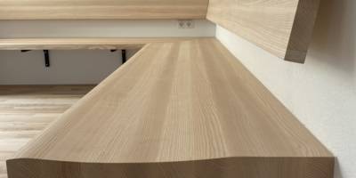 Bank Massivholz Esche Profil gefräst