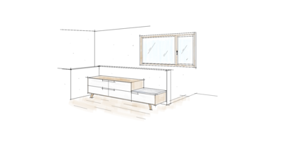 planen 2D Vorentwurf Skizze Copic