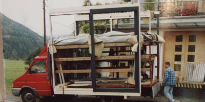 Fenster Baustelle Lieferung