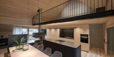 Tabbe Küche dunkle nische hell modern
runde Kücheninsel