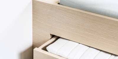 Gästebett ausziehbar, Esche, hochwertig