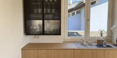 Barmöbel, exklusiv, elegant, Wellenglas