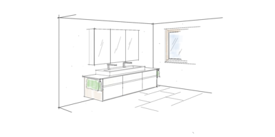 planen 2D Vorentwurf Skizze Copic