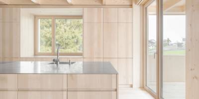 Massivholzküche, Buche, Ofen Grün, Ökologisch, Nachhaltig, Abbaubar