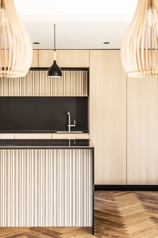 Küche Modern Bregenzerwald Wechselfalz Dunkel Schwarz