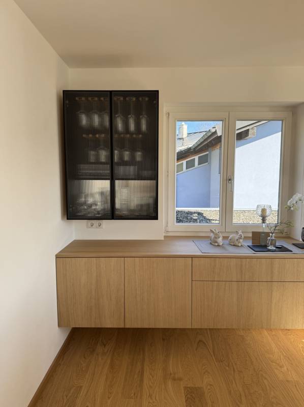 Barmöbel, exklusiv, elegant, Wellenglas