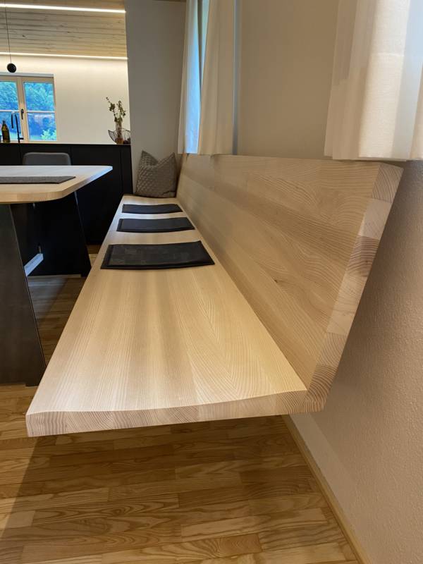 Bank Esche Massivholz Tischler Bregenzerwald